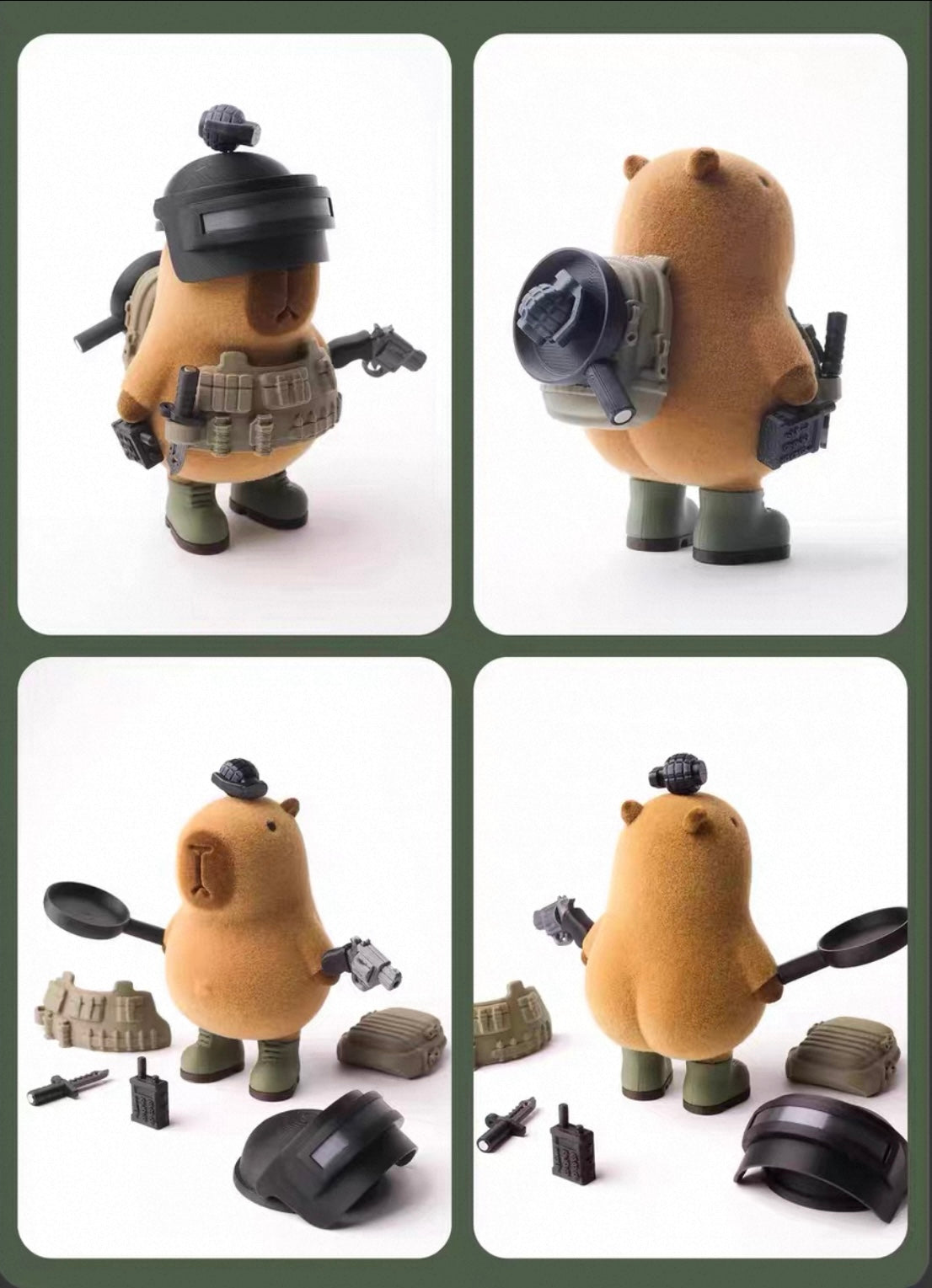 Figurine de Soldat marmotte Tactique